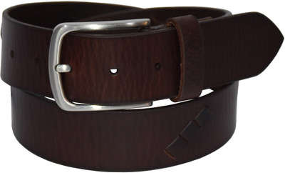 

Pellezzari Men Casual Brown Genuine Leather Belt