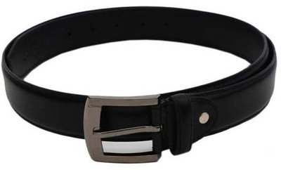 

Lino Perros Men Formal Black Genuine Leather Belt