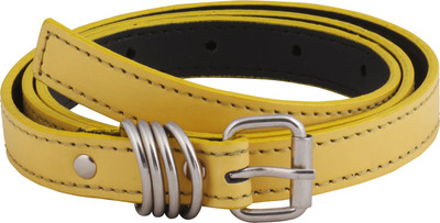 

SRS Women Casual Yellow Artificial Leather Belt, Yellow-26