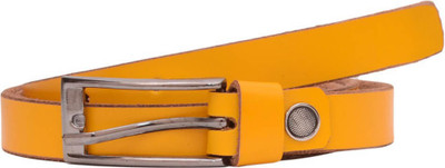 

Snoby Women Casual Yellow Synthetic Belt