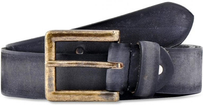 

Buckle Up Men Casual Black Genuine Leather Belt