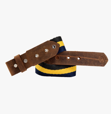 

99Cells Men Casual Multicolor Fabric Belt, Yellow