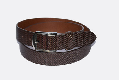 

Pellezzari Men Casual Brown Genuine Leather Belt