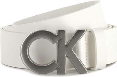 

Calvin Klein Men White Genuine Leather Belt, 100