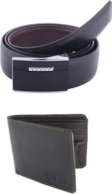 

SFA Men Formal Black Artificial Leather Reversible Belt