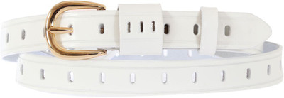 

Schmick Women Casual White Genuine Leather Belt