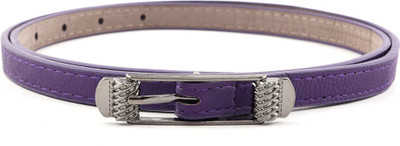 

Buckle Up Women Casual Purple Artificial Leather Belt
