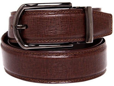 

Walletsnbags Men Formal Brown Genuine Leather Belt, Brown-32