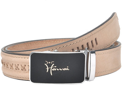 

Hawai Men Casual, Formal Brown Genuine Leather Belt, Light brown