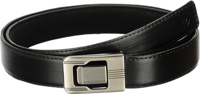 

Osaiz Men Formal Black Artificial Leather, Metal Belt, Black-13