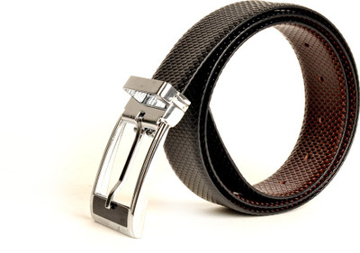 

Just Differ Men Casual, Evening, Formal, Party Black Genuine Leather Belt, Black;brown