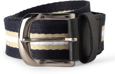 

People Men Blue Genuine Leather Belt, Navy