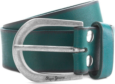 

Pepe Jeans Men Green Genuine Leather Belt, Teal