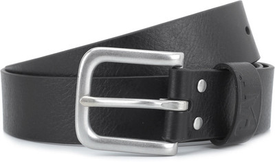 

CAT Men Black Metal, Genuine Leather Belt