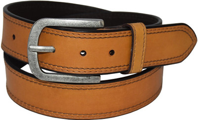 

Pellezzari Men Casual Yellow Genuine Leather Belt