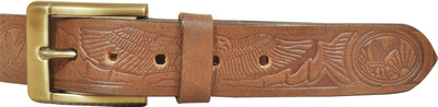 

Adhaans Men Casual Brown Genuine Leather Belt