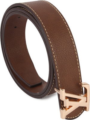 

Lotus Designer Men Casual Tan Texas Leatherite Belt, Tan 1