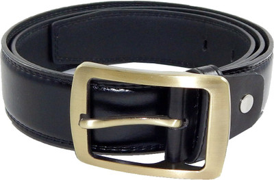 

Els Men Formal, Casual Black Synthetic Belt, Black-02