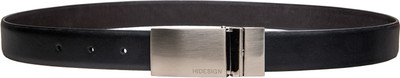 

Hidesign Men Formal Black, Brown Genuine Leather Reversible Belt