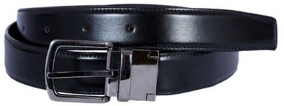 

OODI Men Black Genuine Leather Belt