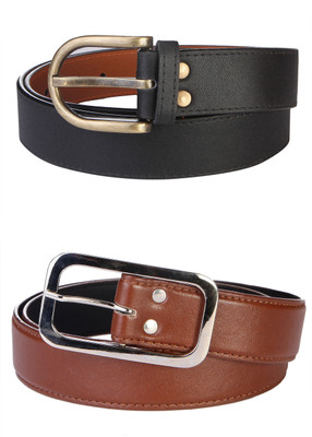 

Royal County Of Berkshire Polo Club Men Black, Brown Artificial Leather Belt