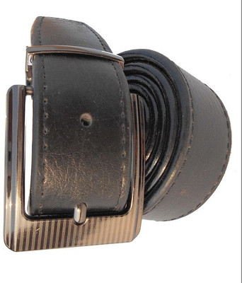 

AmahapGlamourDaze Men Formal Black Synthetic Belt