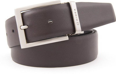 

Hidea Men Formal Multicolor Genuine Leather Reversible Belt, Black - brown