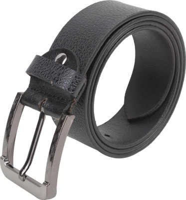 

Leather Hub Men Casual Black Genuine Leather Belt