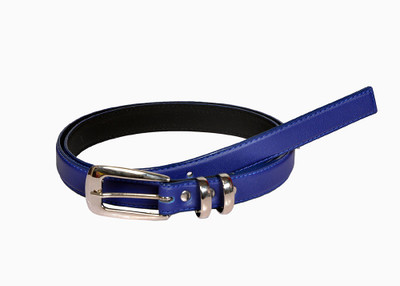 

Swan Collection Girls Casual, Formal Blue Artificial Leather Belt, K211blu