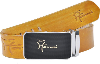 

Hawai Men Casual, Formal Yellow Genuine Leather Belt