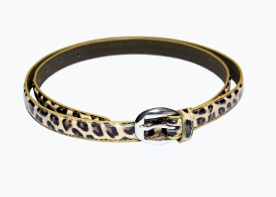 

Vaishnavi Girls Gold, White Artificial Leather Belt, Zebra print