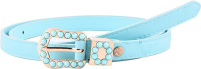 

Buckle Up Women Casual Blue Artificial Leather Belt