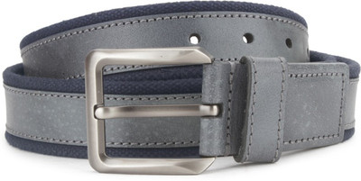 

United Colors of Benetton Men Grey Genuine Leather Belt, 902
