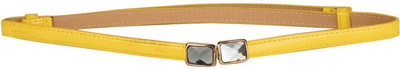 

Tiekart Women Casual Yellow Metal Belt