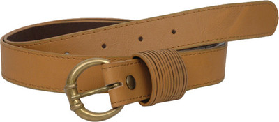 

Baggit Women Casual Yellow Genuine Leather Belt, Mustard