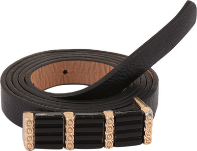 

Alvaro Women Casual Black Artificial Leather Belt