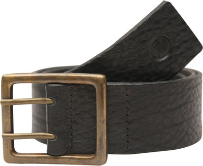 

Viari Men Casual Black Genuine Leather Belt