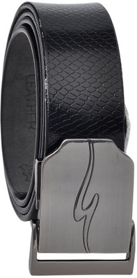 

Hawai Men Casual Black Genuine Leather Belt