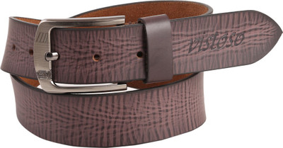 Vistoso Men Casual Purple Genuine Leather Belt