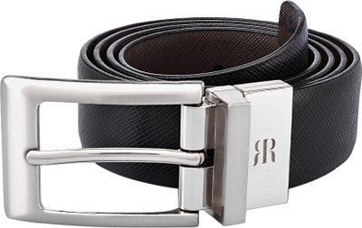 

Raymond Men Black Genuine Leather Belt, White