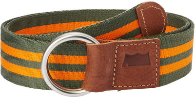 

Levi's Men Green, Orange Canvas Belt, Olive and orange