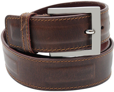 

Walletsnbags Men Formal Brown Genuine Leather, Genuine Leather Belt, B1