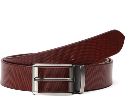 

Hornbull Men Formal Maroon Genuine Leather Belt