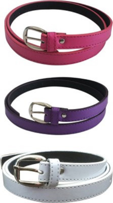 

Nagar Enterprises Women Casual Multicolor Artificial Leather, Fabric Belt, Multicolor-946