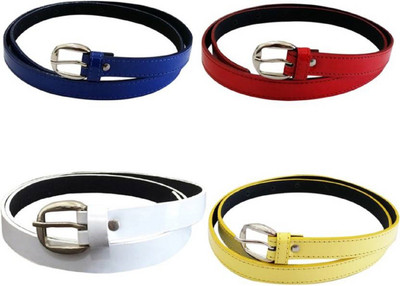 

SUNRISE ENTERPRISES Girls Casual, Evening, Formal, Party Blue, Red, White, Yellow Artificial Leather, Fabric Belt, Blueredwhiteyellow04290