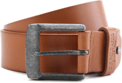 

U.S. Polo Assn Men Tan Genuine Leather Belt