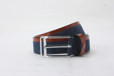 

Louis Philippe Men Blue Metal Belt, Navy blue