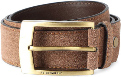 

Peter England Men Grey Artificial Leather Belt, Brown