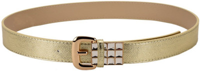 

Tiekart Women Casual Gold Synthetic Belt