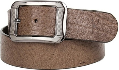 

Kosher Men Casual Khaki Genuine Leather Belt, Olive